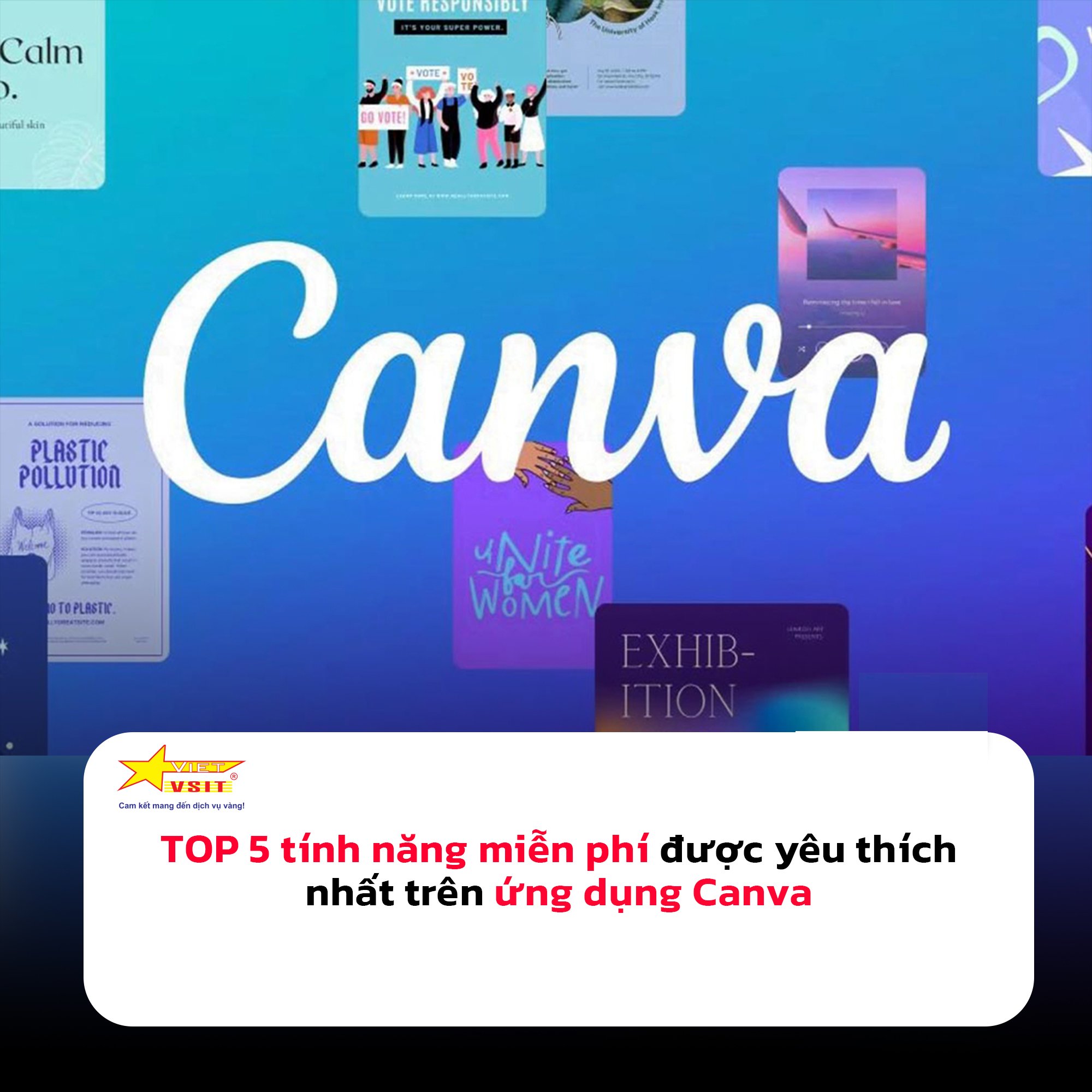 TOP 5 tính năng được yêu thích nhất trên ứng dụng Canva