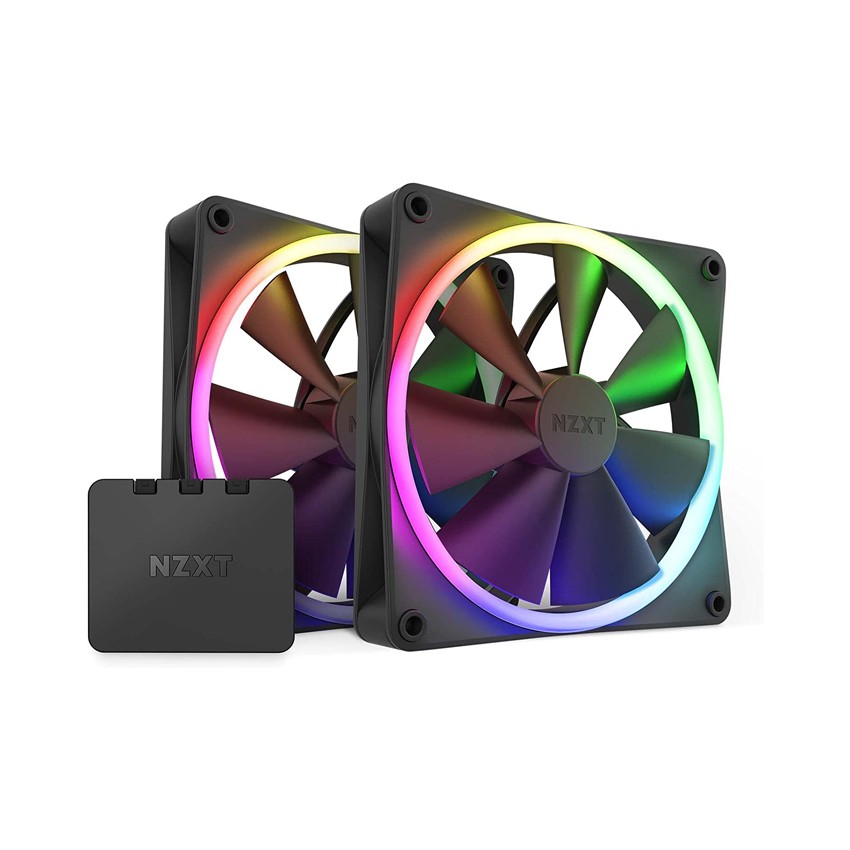 FAN CASE TẢN NHIỆT FAN NZXT F140 RGB KÈM ĐIỀU KHIỂN - 140MM RGB BLACK(TWIN STARTER)