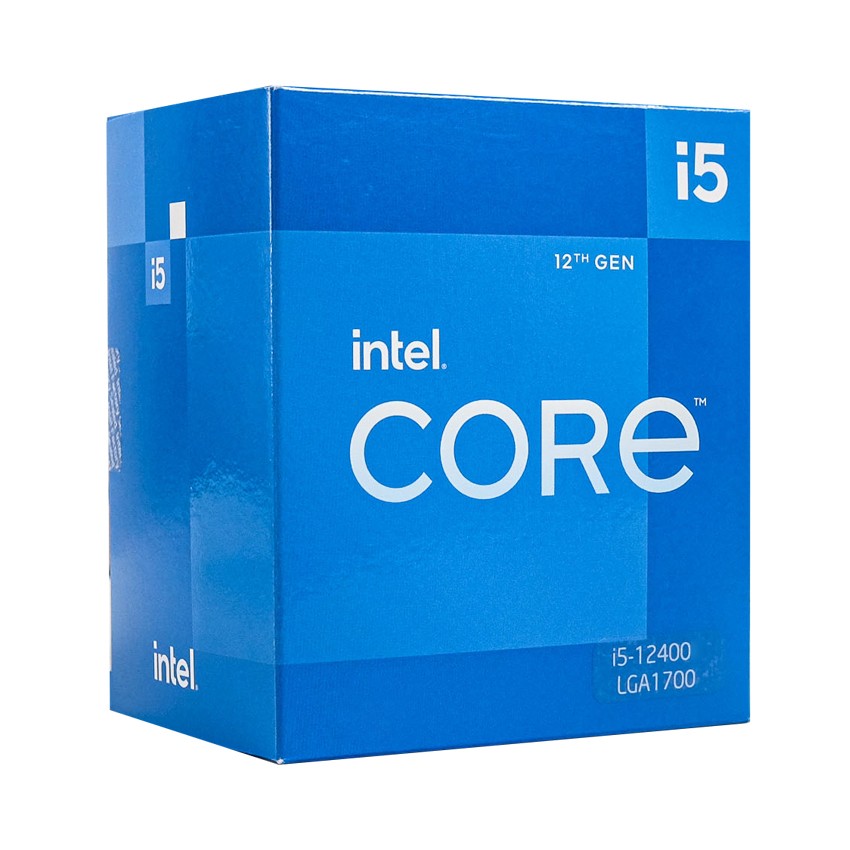 CPU INTEL CORE I5-12400 (UPTO 4.4GHZ, 6 NHÂN 12 LUỒNG, 18MB CACHE, 65W) - SOCKET INTEL LGA 1700)-(BOX NK)