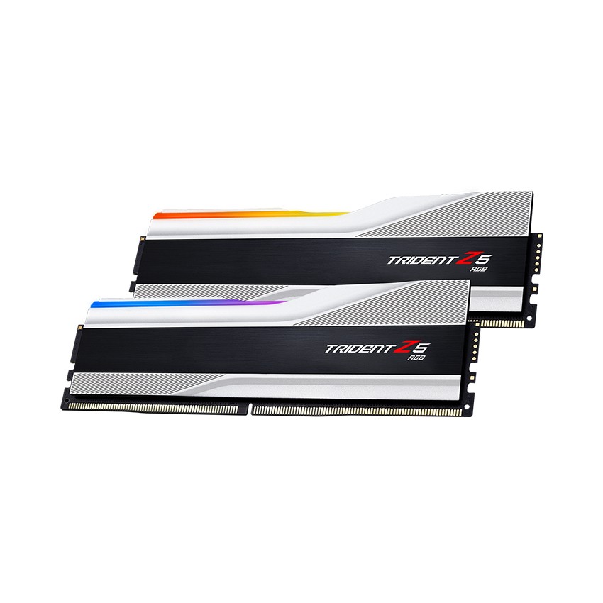 RAM DESKTOP GSKILL TRIDENT Z5 RGB SLIVER (F5-5600J4040C16GX2-TZ5RS) 32G (2X16B) DDR5 5600MHZ