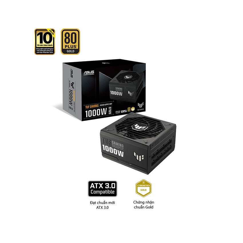 Nguồn Asus TUF Gaming 1000W Gold ATX3.1 ( Pcie 5.1/80 Plus Gold/Full Modular)